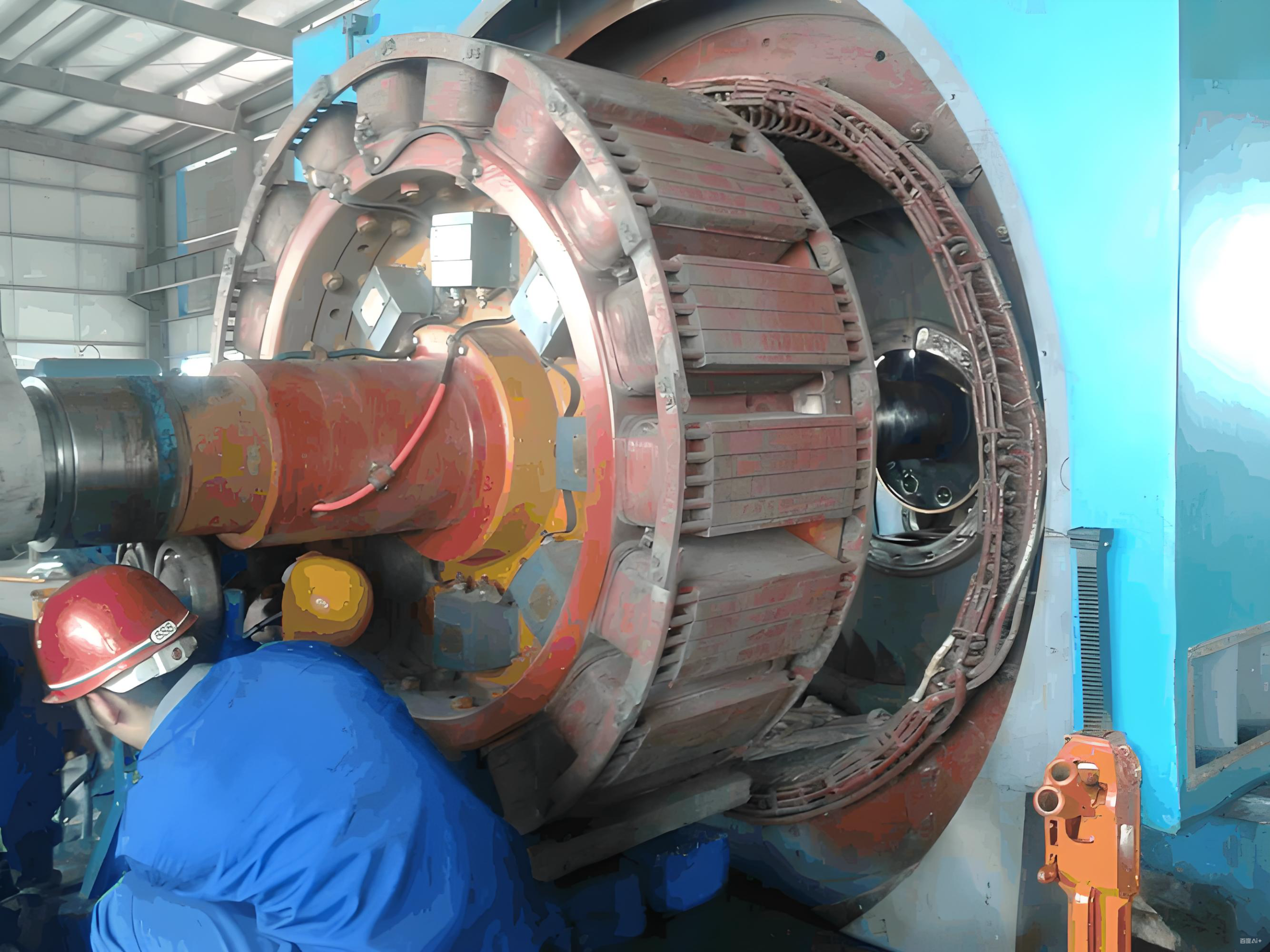 西玛电机成功修复某跨国公司进口高压电机轴承室磨损故障